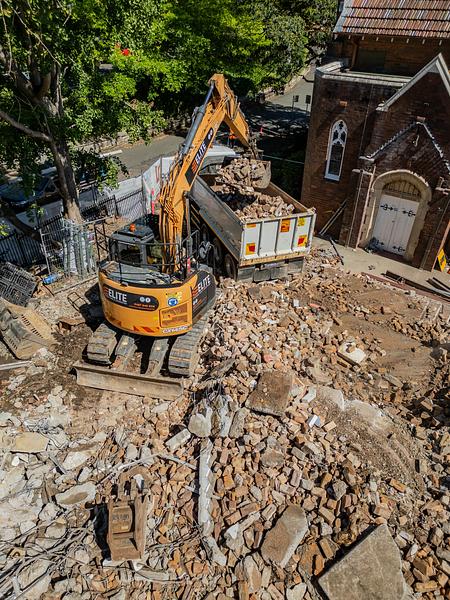 St Andrew's Anglican Church demolition project by Elite Demolition & Excavation Sydney