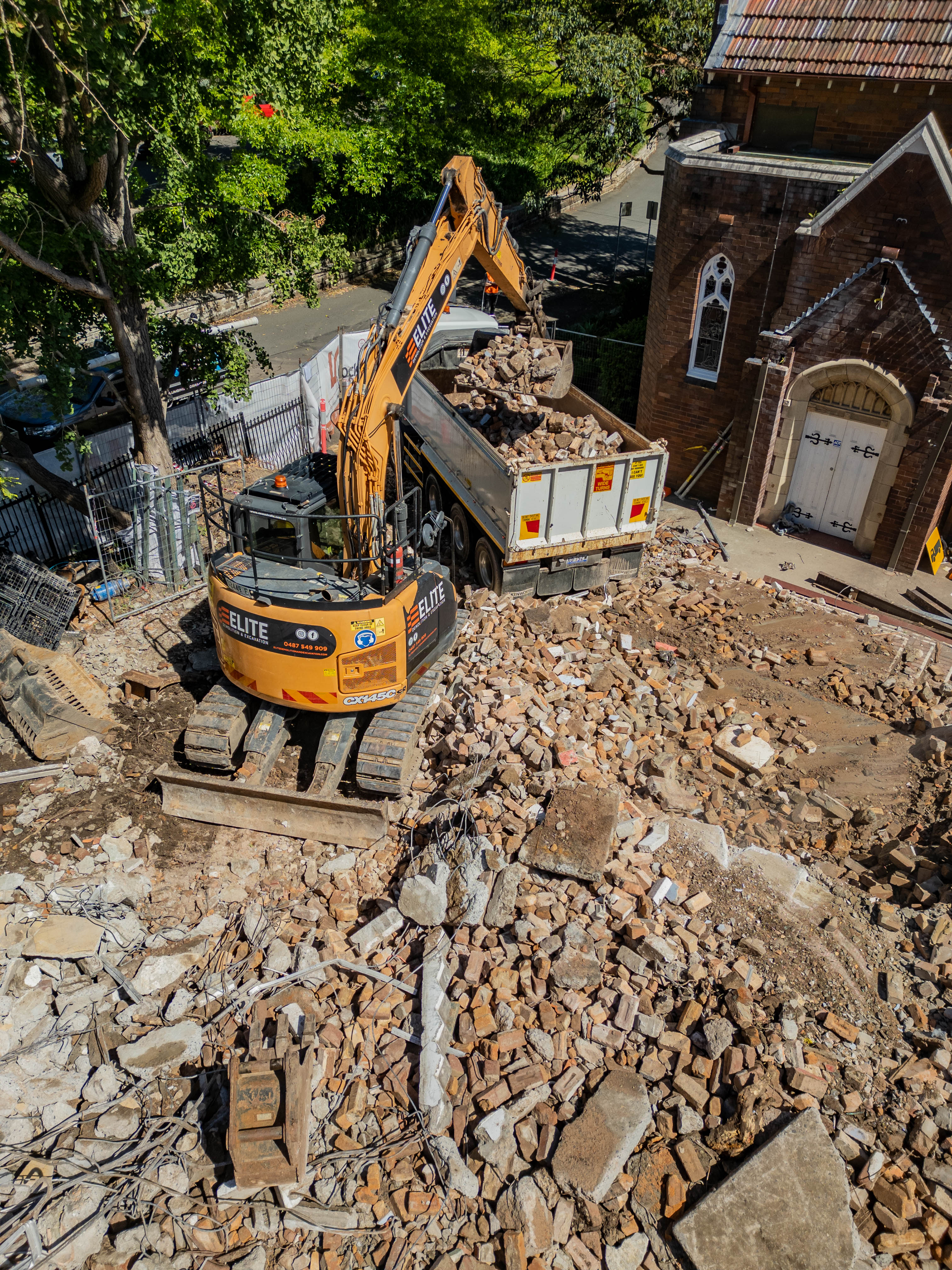St Andrew's Anglican Church demolition project image 3 by Elite Demolition Sydney